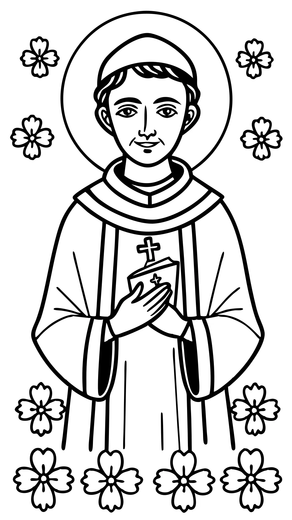 coloring pages saints